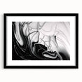 Modern Monochrome Fluid Art – Abstract Fluid Canvas Wall Decor
