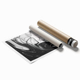 Modern Monochrome Fluid Art – Abstract Fluid Canvas Wall Decor