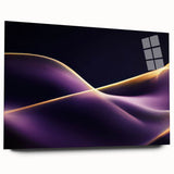 High-End Abstract Canvas Prints – Plum & Gold Luxury Wall Art