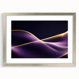 High-End Abstract Canvas Prints – Plum & Gold Luxury Wall Art