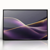 High-End Abstract Canvas Prints – Plum & Gold Luxury Wall Art