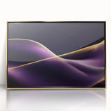 High-End Abstract Canvas Prints – Plum & Gold Luxury Wall Art