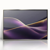 High-End Abstract Canvas Prints – Plum & Gold Luxury Wall Art