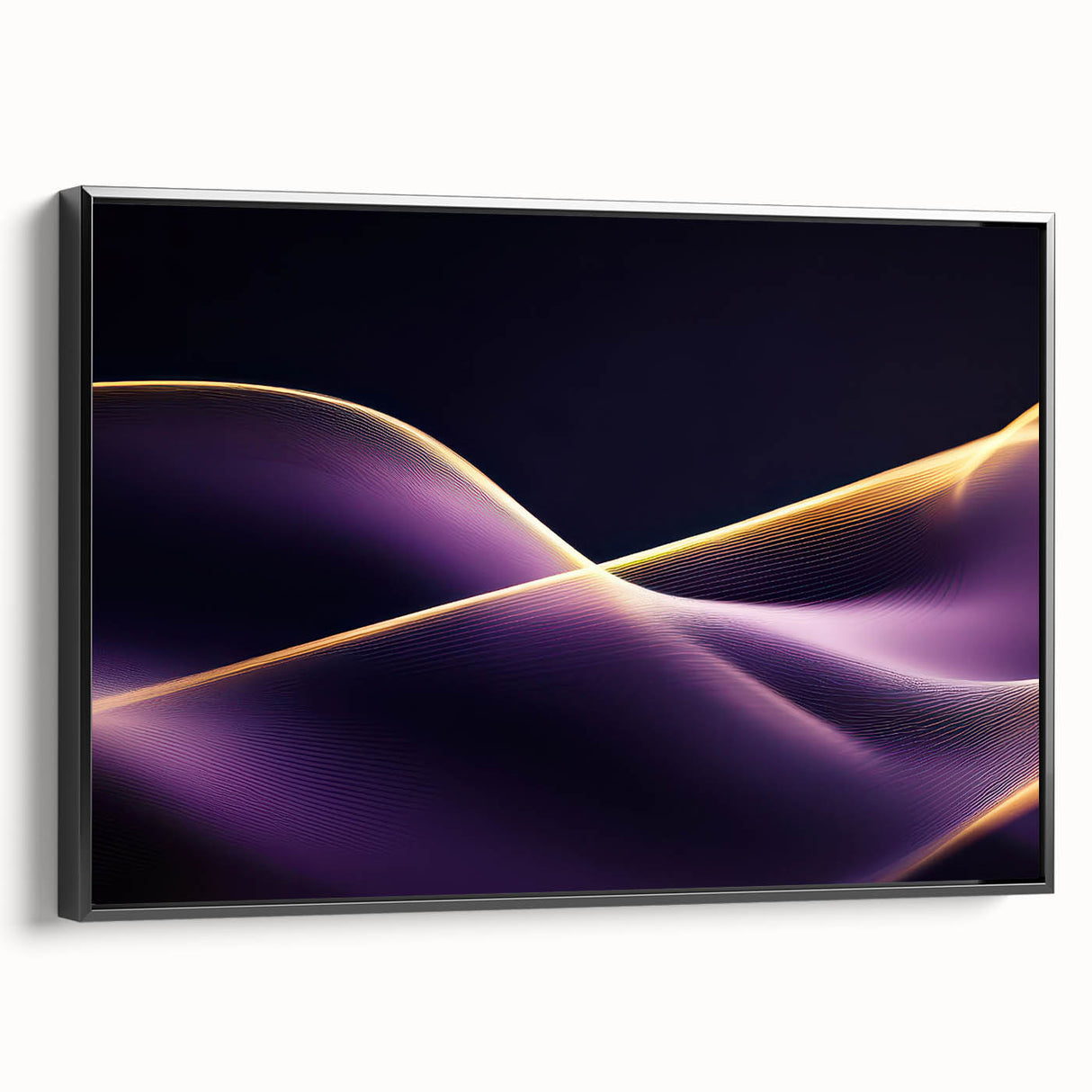 High-End Abstract Canvas Prints – Plum & Gold Luxury Wall Art