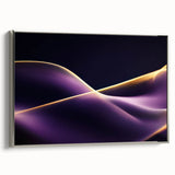 High-End Abstract Canvas Prints – Plum & Gold Luxury Wall Art