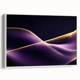 High-End Abstract Canvas Prints – Plum & Gold Luxury Wall Art