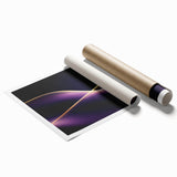 High-End Abstract Canvas Prints – Plum & Gold Luxury Wall Art