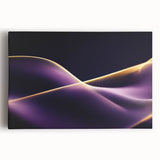 High-End Abstract Canvas Prints – Plum & Gold Luxury Wall Art