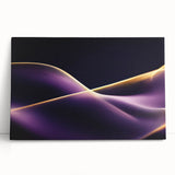 High-End Abstract Canvas Prints – Plum & Gold Luxury Wall Art