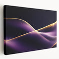 High-End Abstract Canvas Prints – Plum & Gold Luxury Wall Art