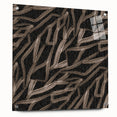 Earthen Harmony Abstracts - Fluid Organic Line Art in Black and Beige