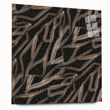 Earthen Harmony Abstracts - Fluid Organic Line Art in Black and Beige