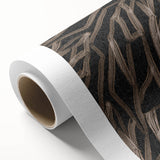 Earthen Harmony Abstracts - Fluid Organic Line Art in Black and Beige