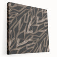 Earthen Harmony Abstracts - Fluid Organic Line Art in Black and Beige
