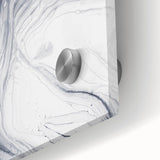 Moody Modern Wall Art – Black & White Fluid Abstract Painting