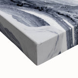 Moody Modern Wall Art – Black & White Fluid Abstract Painting