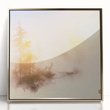 Tranquil Nature Canvas Prints – Misty Sunrise Forest Scene