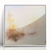 Tranquil Nature Canvas Prints – Misty Sunrise Forest Scene