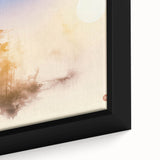 Tranquil Nature Canvas Prints – Misty Sunrise Forest Scene