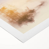 Tranquil Nature Canvas Prints – Misty Sunrise Forest Scene