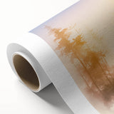 Tranquil Nature Canvas Prints – Misty Sunrise Forest Scene