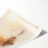 Tranquil Nature Canvas Prints – Misty Sunrise Forest Scene