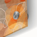 Minimalist Textured Art Pieces – Earthy Orange Organic Abstract