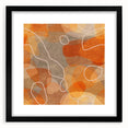 Minimalist Textured Art Pieces – Earthy Orange Organic Abstract