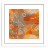 Minimalist Textured Art Pieces – Earthy Orange Organic Abstract