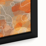 Minimalist Textured Art Pieces – Earthy Orange Organic Abstract