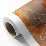 Minimalist Textured Art Pieces – Earthy Orange Organic Abstract