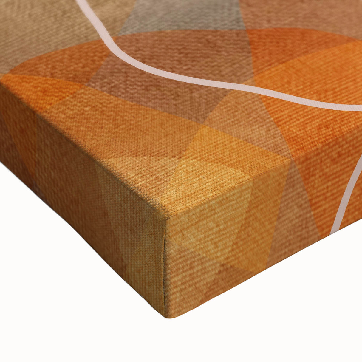 Minimalist Textured Art Pieces – Earthy Orange Organic Abstract