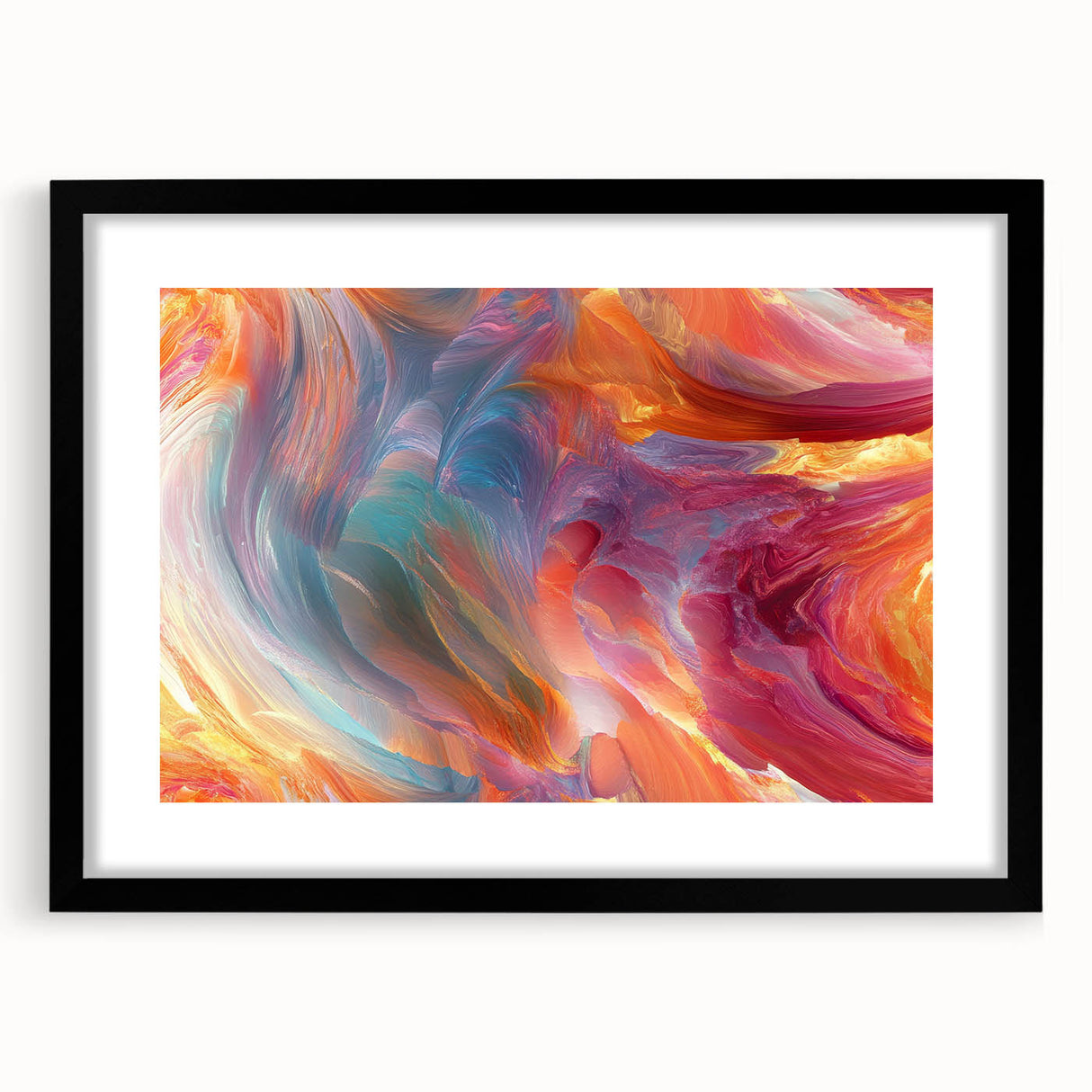 Colorful Abstract Wall Hangings – Swirling Expressionist Texture