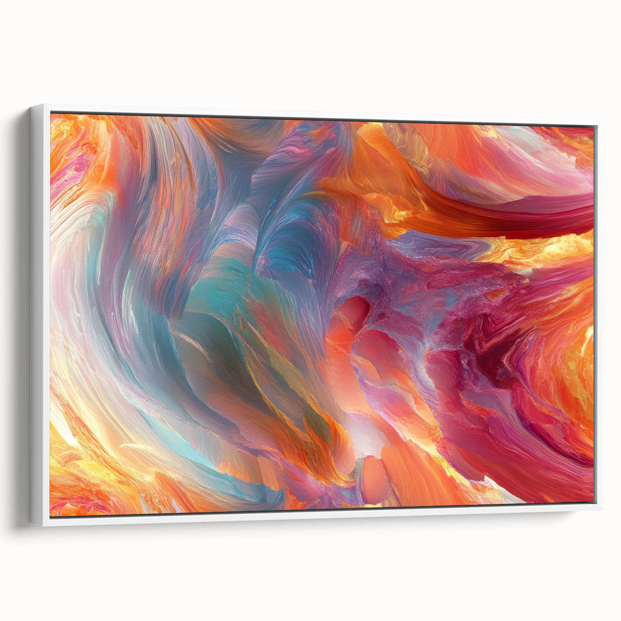 Colorful Abstract Wall Hangings – Swirling Expressionist Texture