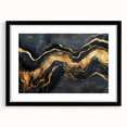 Luxury Abstract Wall Art – High-End Black & Gold Canvas Print