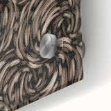 Earthen Harmony Abstracts - Swirling Organic Line Art in Black and Beige
