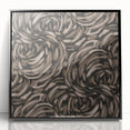 Earthen Harmony Abstracts - Swirling Organic Line Art in Black and Beige