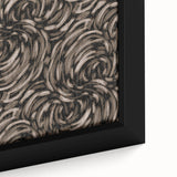 Earthen Harmony Abstracts - Swirling Organic Line Art in Black and Beige