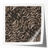 Earthen Harmony Abstracts - Swirling Organic Line Art in Black and Beige