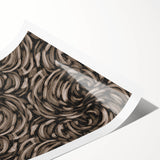 Earthen Harmony Abstracts - Swirling Organic Line Art in Black and Beige