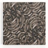 Earthen Harmony Abstracts - Swirling Organic Line Art in Black and Beige
