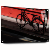 Bicycle in Shadows - Fine Art Photography Metal Prints