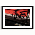 Bicycle in Shadows - Fine Art Photography Metal Prints