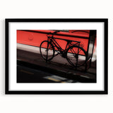 Bicycle in Shadows - Fine Art Photography Metal Prints