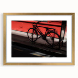 Bicycle in Shadows - Fine Art Photography Metal Prints