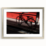 Bicycle in Shadows - Fine Art Photography Metal Prints