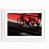 Bicycle in Shadows - Fine Art Photography Metal Prints