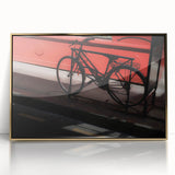 Bicycle in Shadows - Fine Art Photography Metal Prints