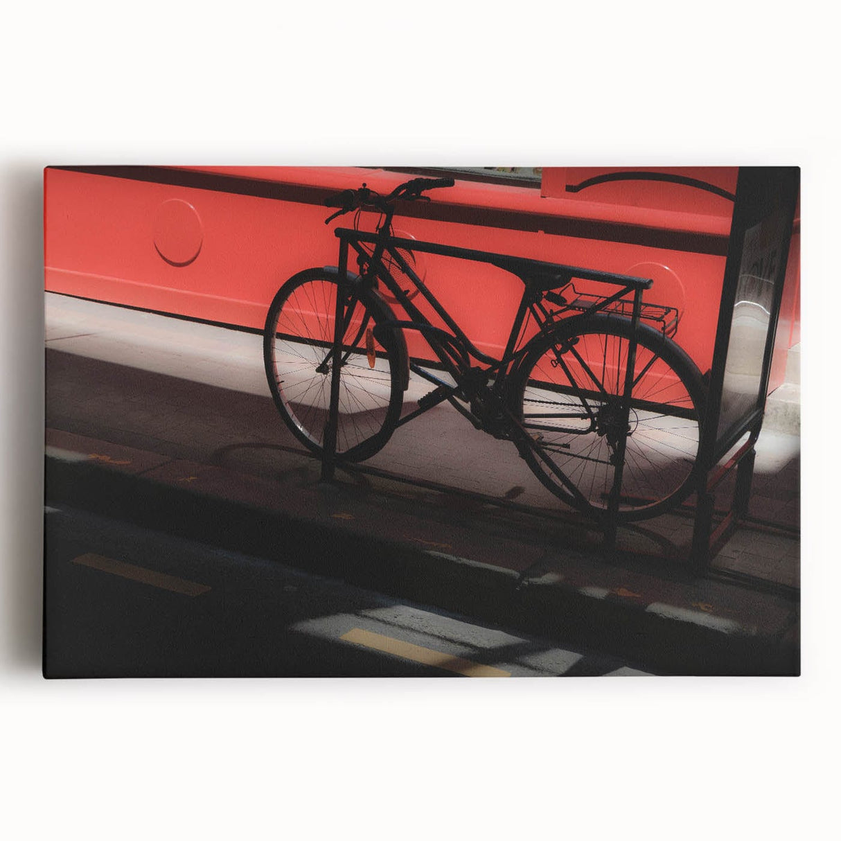 Bicycle in Shadows - Fine Art Photography Metal Prints
