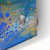 Ocean Inspired Fluid Art Print – Abstract Coastal Wall Decor